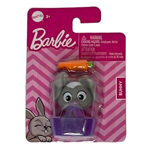 Barbie Pocket Pets Bunny with Carrot – Doll Accessory Kids Toy by Mattel